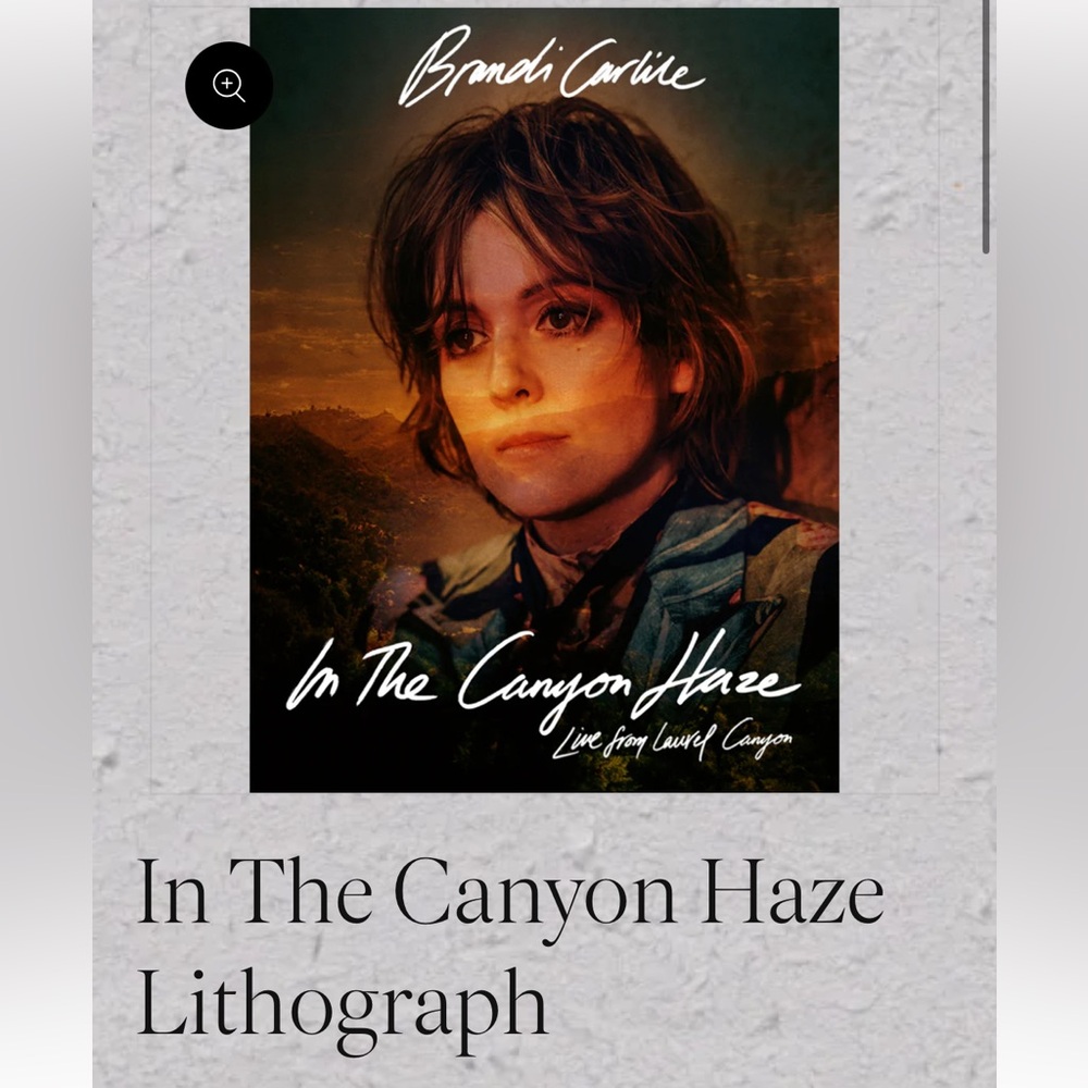 Brandi Carlile “In the Canyon Haze” Official Lithograph Poster